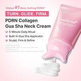 PDRN Collagen Gua Sha Neck Wrinkle Cream - Firming, Contour Care | Built-In Gua Sha Massager with Volufiline 5% - for the Look of Fine Lines, Jawline, Neck, Décolleté, Korean Skincare, 3.17 Oz photo 2