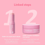 PDRN Collagen Multi Balm Stick & Eye Patches Set, Pink B12 & Caffeine under Eye Care, 0.32 Oz Balm + 60 Patches photo 4